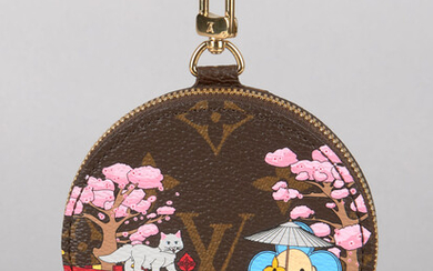 [rare, sold out collection] Original round Louis Vuitton coin purse from the limited-edition XMAS 2021 collection