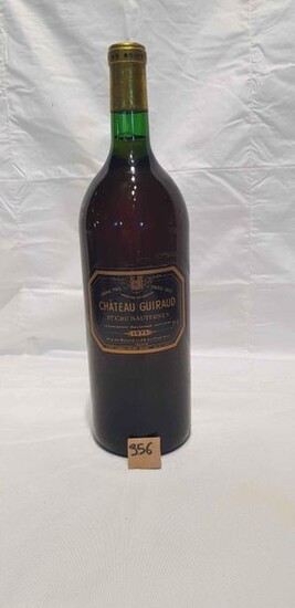 1 magnum château GUIRAUD 1975 SAUTERNES, label and perfect level.