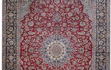 11 x 16 Red Persian Isfahan Rug