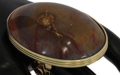 14 kt. Gold - Ring - Agate
