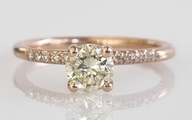 14 kt. Pink gold - Ring - 0.62 ct Diamond - Diamonds
