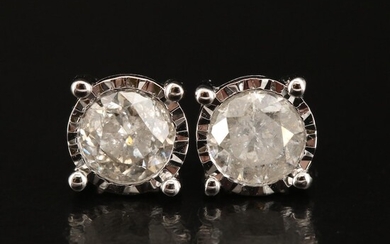 14K 1.22 CTW Diamond Stud Earrings