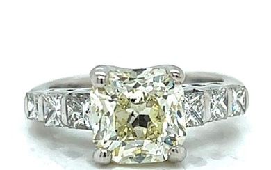 14K White Gold 2.68 Ct. Diamond Engagement Ring