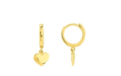 14K Yellow Gold 10M Baby Hoops