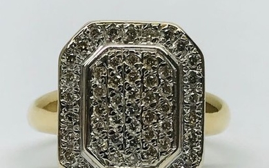 18 kt. Gold, White gold - Ring - 0.50 ct Diamond
