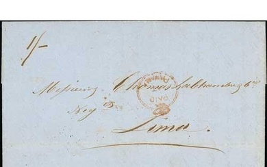 1849 (Dec 29) Entire letter from San Francisco to Lima, post...