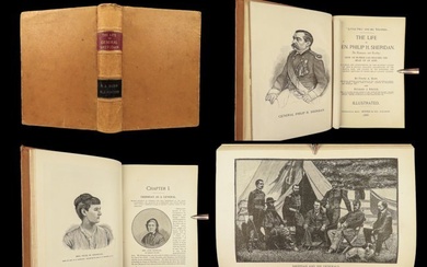 1888 General SHERIDAN 1ed Illustrated Biography CIVIL WAR Union Cavalry Military