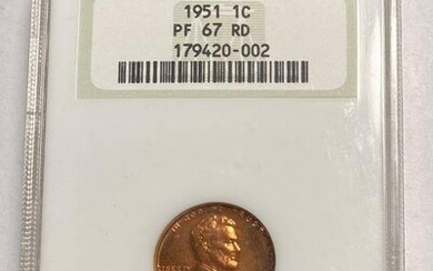 1951 P Small Cents Lincoln NGC PF-67 RD