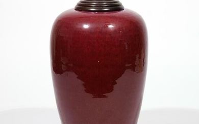 19th CENTURY OR EARLIER CHINESE OVOID GLAZED JAR