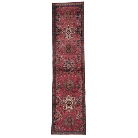 2'11 x 12'3 Hand-Knotted Persian Lamberan Carpet Runner