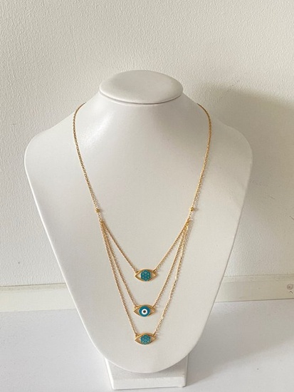 21kt Yellow gold - Necklace with pendant