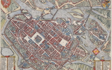 Poland, Wratislava / Breslau / Wroclaw; Braun en Hogenberg - Wratislavia - 1601-1620