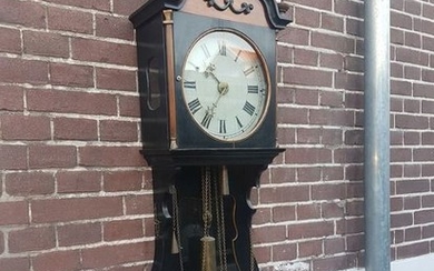 Wall clock - Wood, Oak - 19th century