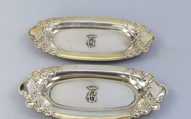 Dish (2) - .925 silver - Tiffany & Co - U.S. - Late 19th century