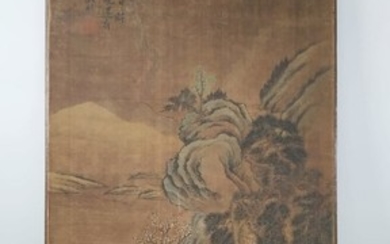 WEN ZHENGMING (ATTRIBUTED) 1470-1559 Chinese silk painting-China