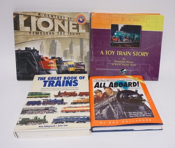 4 TRAIN & TOY TRAIN BOOKS
