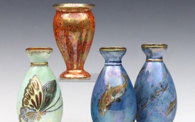 4 Wedgwood Lustre Vases