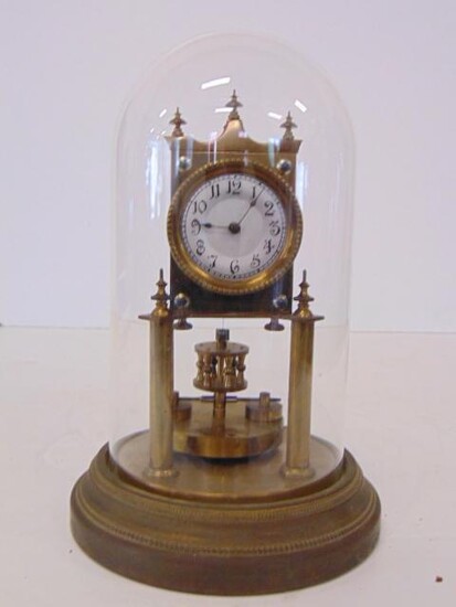 400 day clock, domed, German, Suspension in place, 1