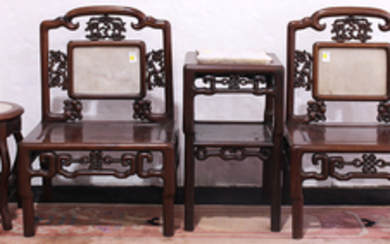Chinese Hardwood Chairs and Stands