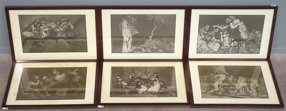 (-), 6 reproducties van Francisco Jose de Goya,...
