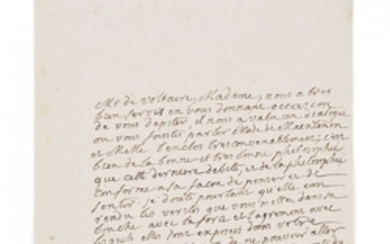 [RENÉ-ANTOINE DE FERCHAULT DE RÉAUMUR] (1683-1757) Lettre autographe