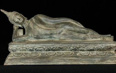19th Century Sukhothai Reclining Nirvana Buddha