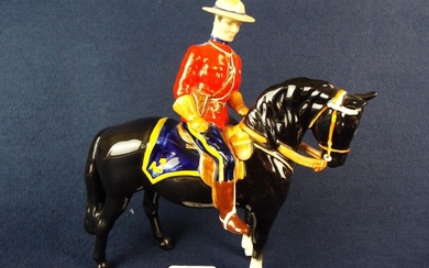Beswick Royal Canadian Mounted Police figure. Restoration to left leg. Otherwise excellent.