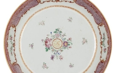 A Chinese famille rose porcelain dish for...