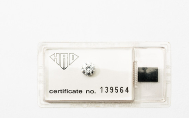 A circular-cut diamond weighing 2.04 carat