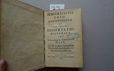 Hamm - Burggraviatus, 1750