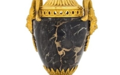 * A Louis XVI Style Gilt Bronze Mounted Marble Urn
