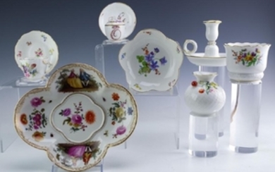 Meissen Collection of 9 German Porcelain Objects