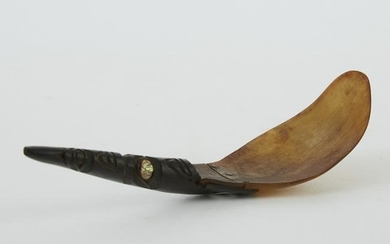 Northwest Coast Haida Tlingit Horn Spoon