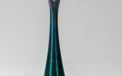 Tiffany Blue Favrile Glass Vase