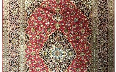 9 x 13 Pre Owned Persian Kashan rug SHANK TANK CARPET