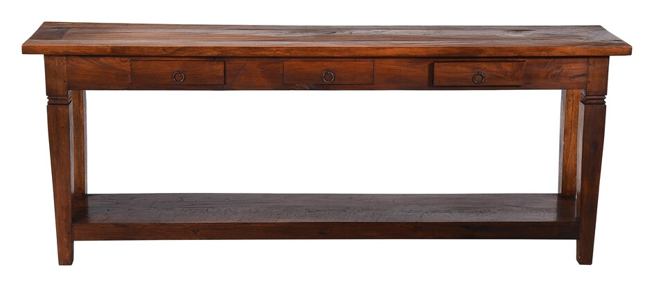 A Chinese hardwood console table