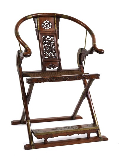 A Chinese huali folding chair