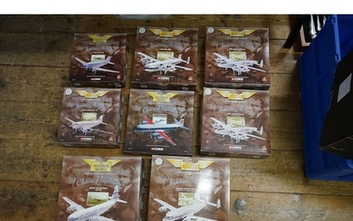A Collection of 8 x Boxed Corgi Aviation Archive models to i...