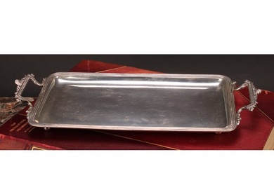 A Continental silver two-handled rounded rectangular sandwic...
