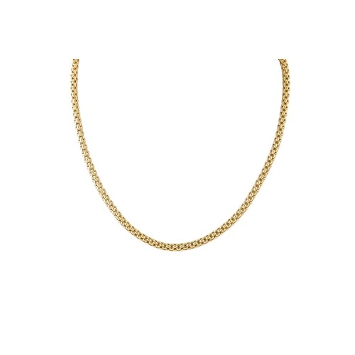 A FOPE NECKLACE, 18ct yellow gold rope chain, boxed, 17''/43...