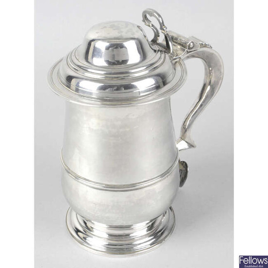A George III silver tankard by William Collings.
