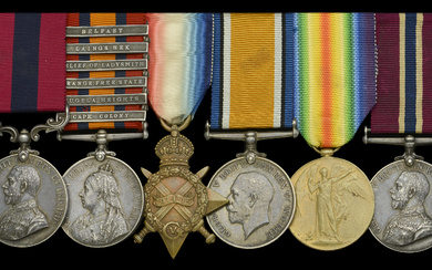 A Great War ‘German South West Africa’ D.C.M. group of six awarded...