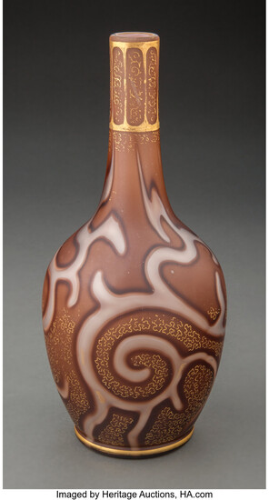 A Loetz Octopus Glass Bottle Vase (circa 1887)