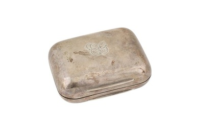 A Victorian sterling silver soap box, London 1884 by William Leuchars