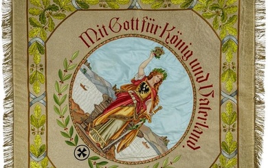 A flag of the Eichelberg-Weiler warriors' association, Württemberg, 1891 - 1913