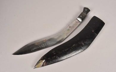 A large Middle Eastern Kukri Knife