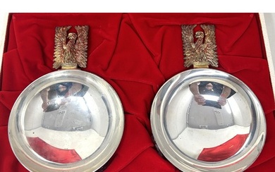 A pair of Elizabeth II silver and silver gilt limited editio...