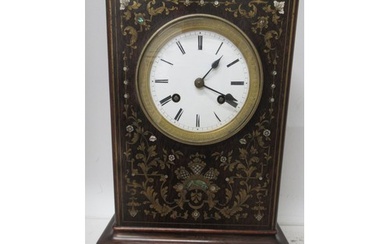 A rosewood bracket clock, early 19th century, French movemen...