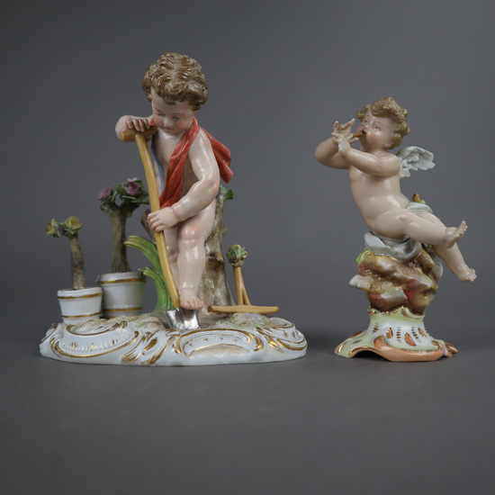 ALLEGORY "The Earth" - MEISSEN, porcelain figure.