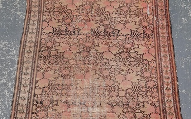AN ANTIQUE PERSIAN MALAYER RUG 200 x 130 cm.